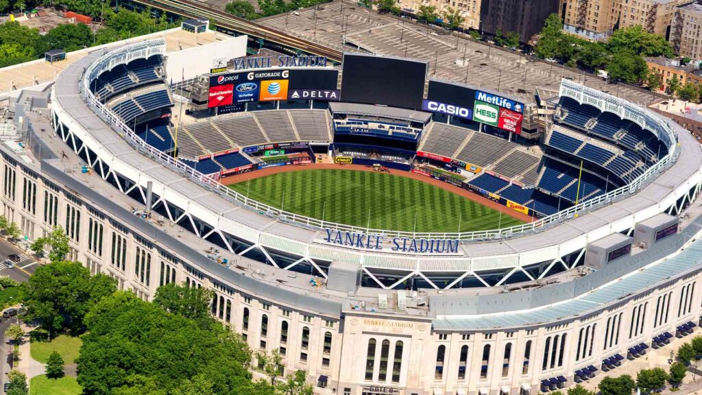 Yankees Stadium In New York Bronx